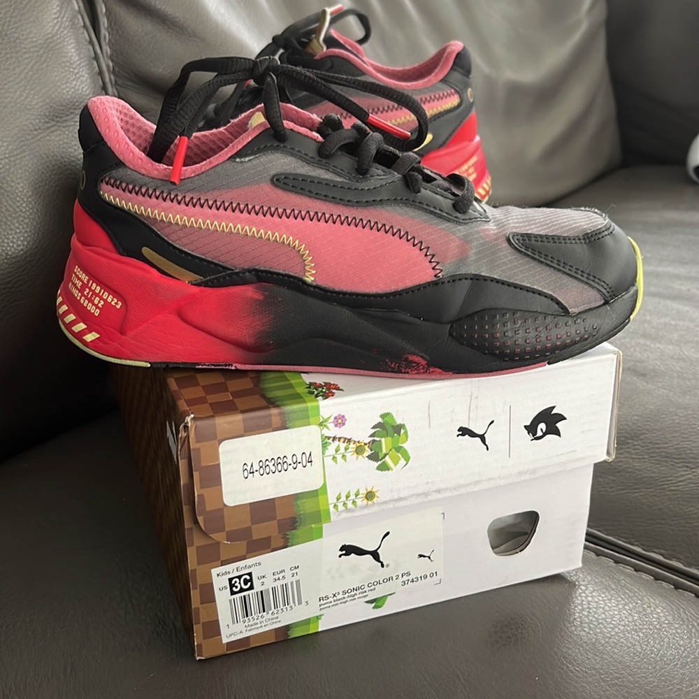 SONIC Puma kids  for Sonic lovers RS-X shoes